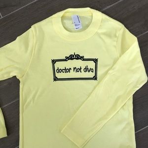 NWT Doctor not Diva boutique tee